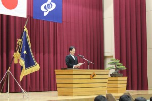学校長式辞