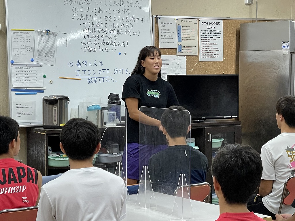 ミニ講演会【緑風寮】 鳥取県立鳥取中央育英高等学校